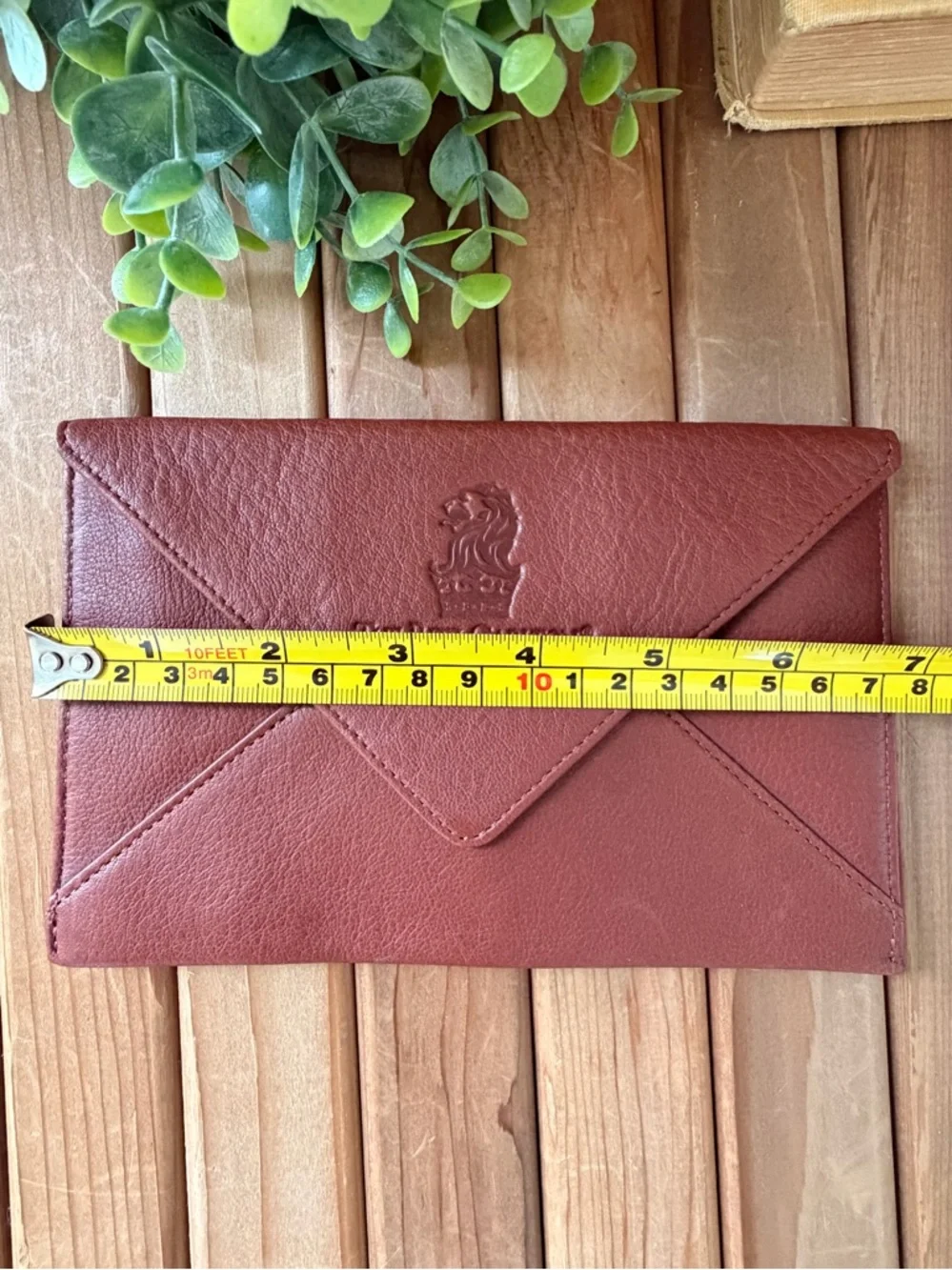 Ritz-Carlton Kapalua Leather Envelope Clutch | Vintage Hotel Collection Wallet - Picture 6 of 7